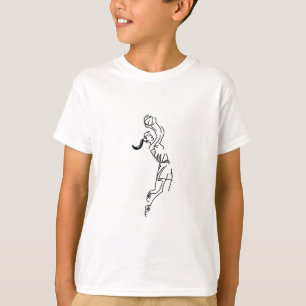 Girl Shooting Basketball T-shirt