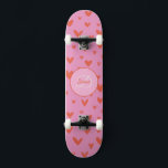 Girl Skateboard Monogram and Name<br><div class="desc">Make this Girl Skateboard Monogram and Name your own by adding your text. To access advanced editing tools,  please go to "Personalize this template" and click on "Details",  scroll down and press the "click to customize further" link. Perfect for any celebration and occasion as a  Girl gift!</div>