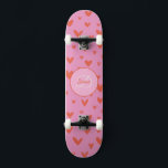 Girl Skateboard Monogram and Name<br><div class="desc">Make this Girl Skateboard Monogram and Name your own by adding your text. To access advanced editing tools, please go to "Personalize this template" and click on "Details", scroll down and press the "click to customize further" link. Perfect for any celebration and occasion as a Girl gift!</div>