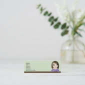Girl - Skinny Mini Visitekaartje (Staand voorkant)