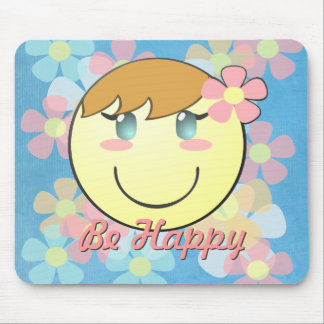 Girl Smiley Mousepad Muismat