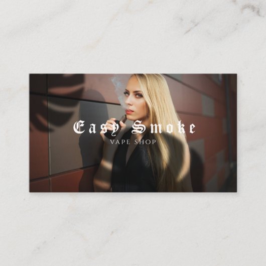 Girl Smoke Vape Shop Visitekaartje (Voorkant)