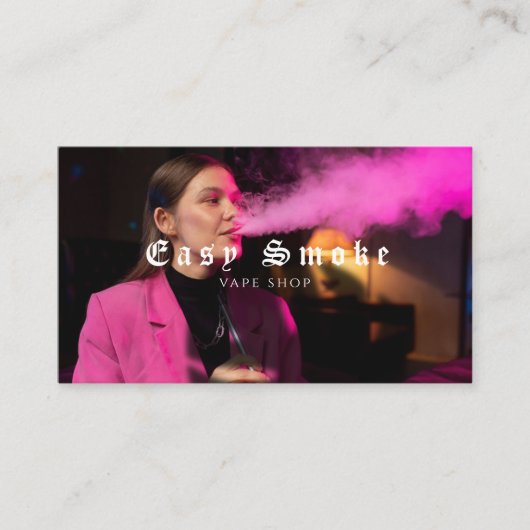 Girl Smoke Vape Shop Visitekaartje (Voorkant)