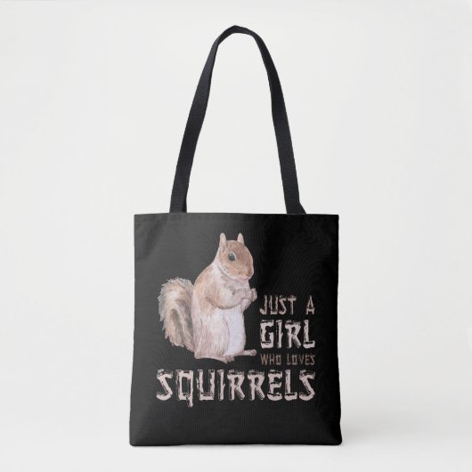 Girl Squirrel Lover Draagtas (Voorkant)