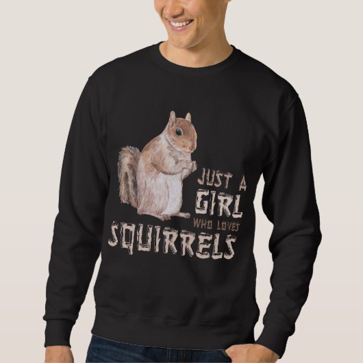 Girl Squirrel Lover Trui (Voorkant)