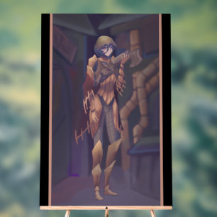 Girl Steampunk anime Acryl Bord