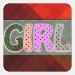 Girl Sticker