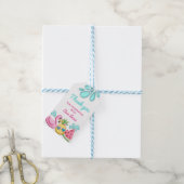 Girl Summer Beach Birthday Favor Cadeaulabel (Met Touw)
