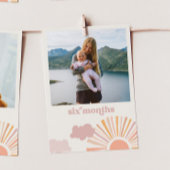 Girl Sun Maandelijkse Banner Kaart - Zes maanden