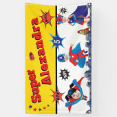 Girl Superheld American Special Birthday Gift Spandoek (Verticaal)