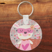 Girl Superheld Bunny Sleutelhanger (Voorkant)
