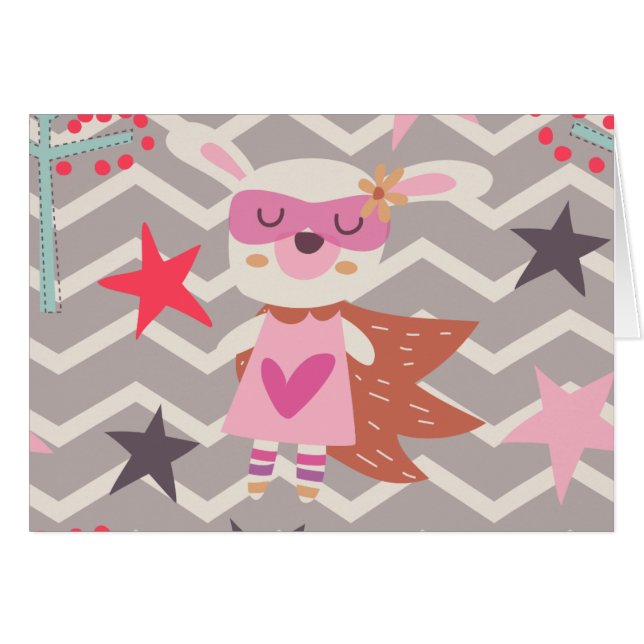 Girl Superhero Bunny (Devant horizontal)