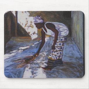 Girl Sweeping I 2002 Muismat