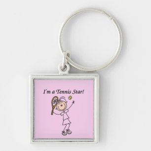 Girl Tennis Star T-shirts en cadeautjes Sleutelhanger