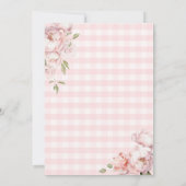 Girl Tutu Excitée Baby shower invitation (Dos)