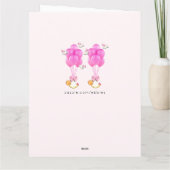 Girl Twins Gefeliciteerd Kaart (Achterkant)