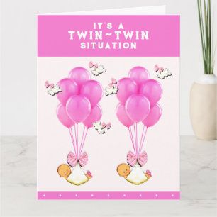 Girl Twins Gefeliciteerd Kaart