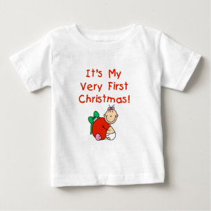 Girl Very First Christmas Tshirts et cadeaux
