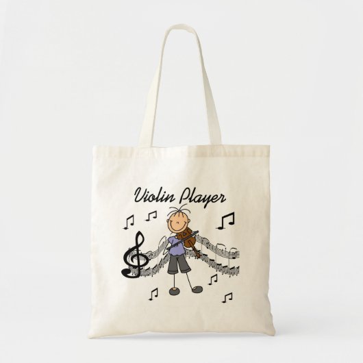 Girl Violin Player-overhemden en -cadeaus Tote Bag (Voorkant)