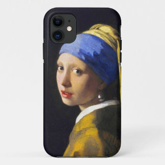 Girl w Pearl Earring ~ Vermeer iPhone 11 Hoesje