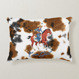 Girl Wester Pillow Accent Kussen