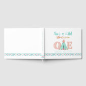 Girl Wild One First Birthday Party Livre d'invités (Complet)