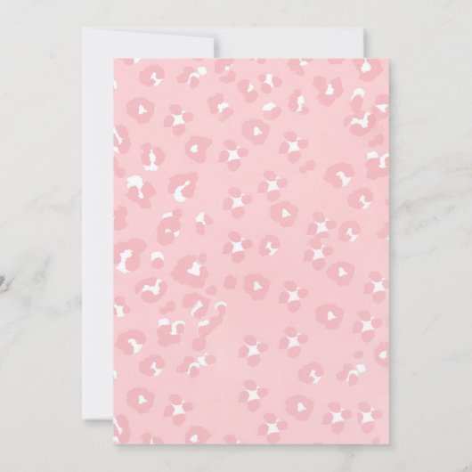 Girl Wild One Safari Anniversaire Invitation Jungl (Dos)