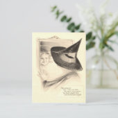 Girl Witch Mirror Briefkaart (Staand voorkant)