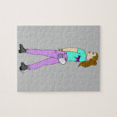 girl with a bunny tail   legpuzzel (Horizontaal)