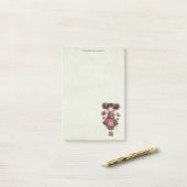 Girl with A Frog Doll Cute Whimsical Post-it® Notes (Op bureau)