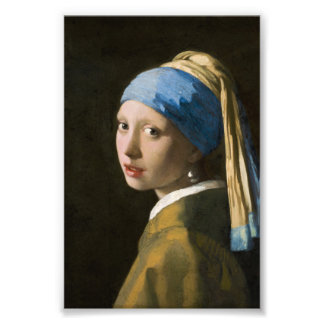 Girl with a Pearl Earring by Johannes Vermeer Foto Afdruk