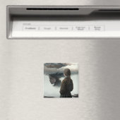 Girl with clouds magneet (Insitu (Vaatwasser))