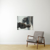 Girl with clouds wandkleed (In Situ (horizontaal))