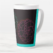 Girl with Marigold Afro Puffs Latte Mok (Rechterhoek)