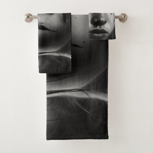 Girl with tears bad handdoek (Insitu)