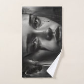 Girl with tears bad handdoek (Handdoek)