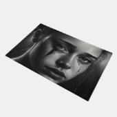 Girl with tears deurmat (Schuin)