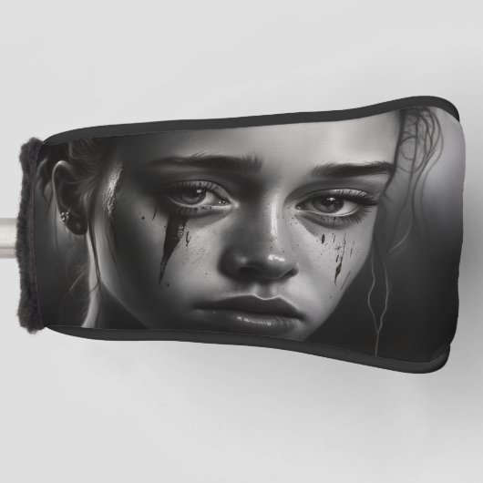 Girl with tears golfheadcover (Voorkant)