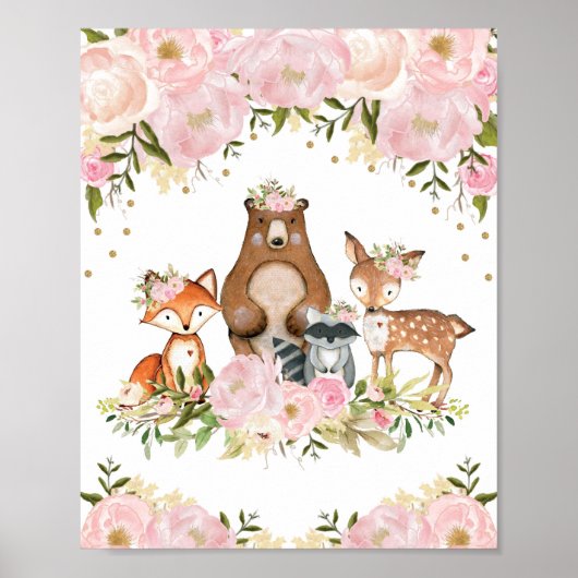 Girl Woodland Poster (Voorkant)
