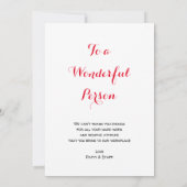 Girl You ROCK Mooure Gesture Girls Red Lips Script Bedankkaart (Achterkant)