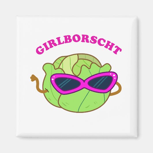 Girlborscht Fabulous Groente Pun Magnet Magneet (Voorkant)