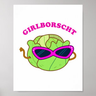Girlborscht Fabulous Vegetable Pun Poster