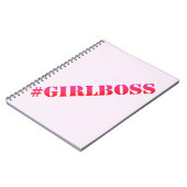 #GirlBoss - Fun quote Notebook Notitieboek (Linkerzijde)