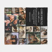Girlfriend Definition Photo Collage Fleece Deken (Voorkant (Horizontaal))