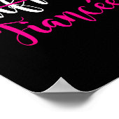 Girlfriend Fiancee Shirt Engagement Party Couple T Poster (Hoek)