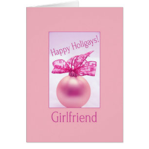 Girlfriend - Happy Holigays Card (Lesbian X-mas)