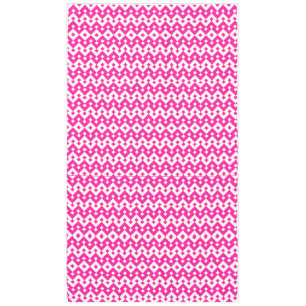 Girlie Candy rose et blanc Zigzags nappe