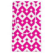 Girlie Candy rose et blanc Zigzags Petit sac cadea (Devant)