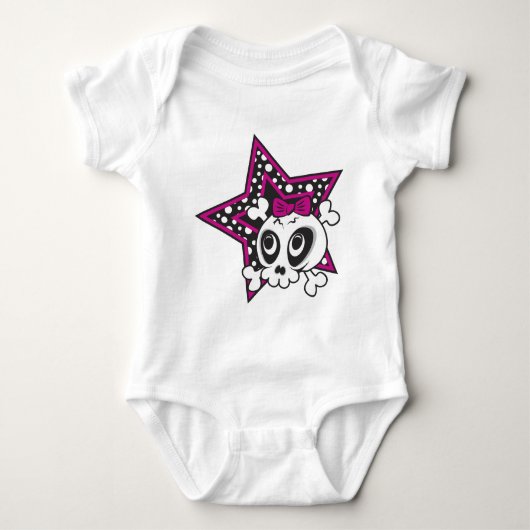 Girlie Emo Skull Romper (Voorkant)