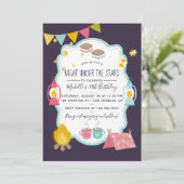 Girlie Glamping Birthday Party ajouter Invitation  (Debout devant)